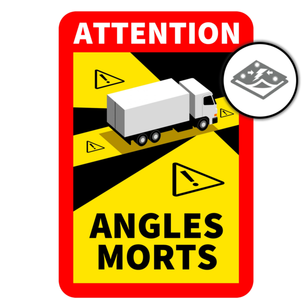 Dodehoeksticker Vrachtwagen | Zelfklevend | Per stuk